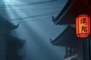 黑白棋局犯罪剧封面棋盘与台灯