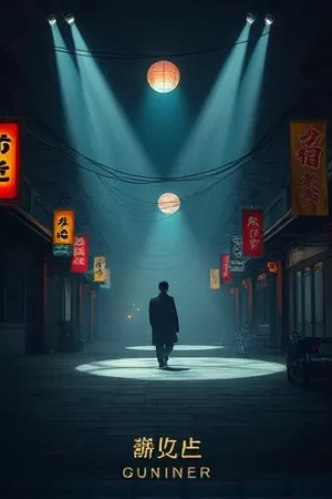夜航沙洲科幻剧封面沙丘上空的飞行器灯光